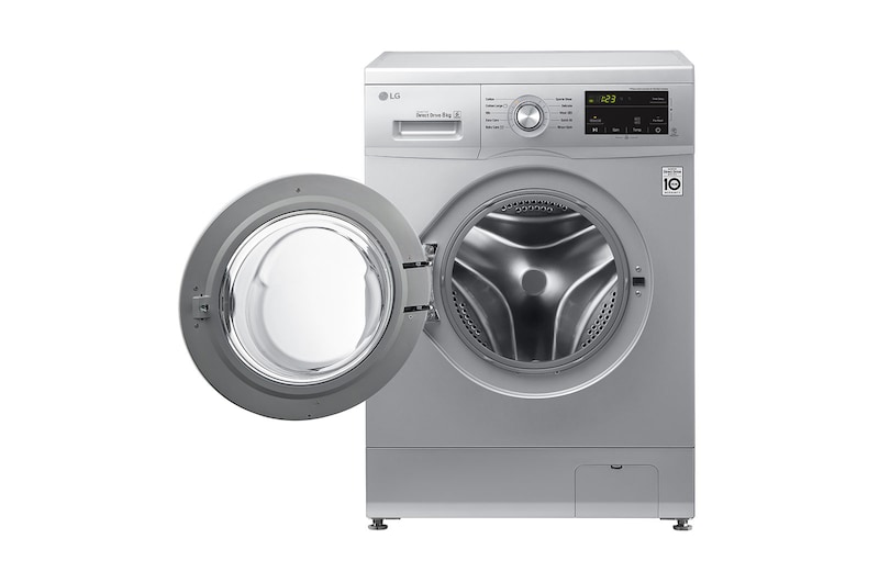 LG 8kg Luxury Silver Front Loader Washing Machine, FH2J3TDNP5P
