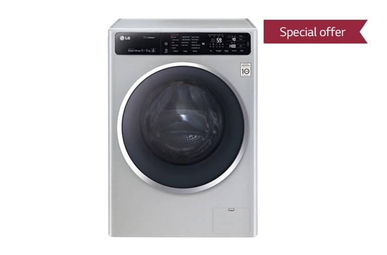 Washing Machines : 9kg Silver Front Load Washer Dryer Combo FH4U1FCHK4N