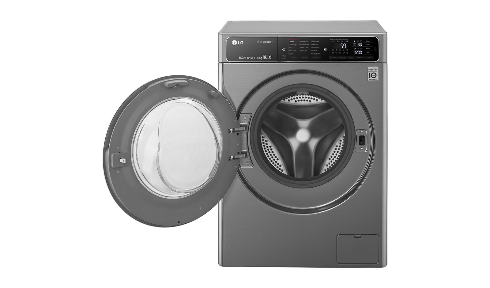 Washing Machines : 10kg Stone Silver Front Loader Washing Machine FH4U1JBSK4