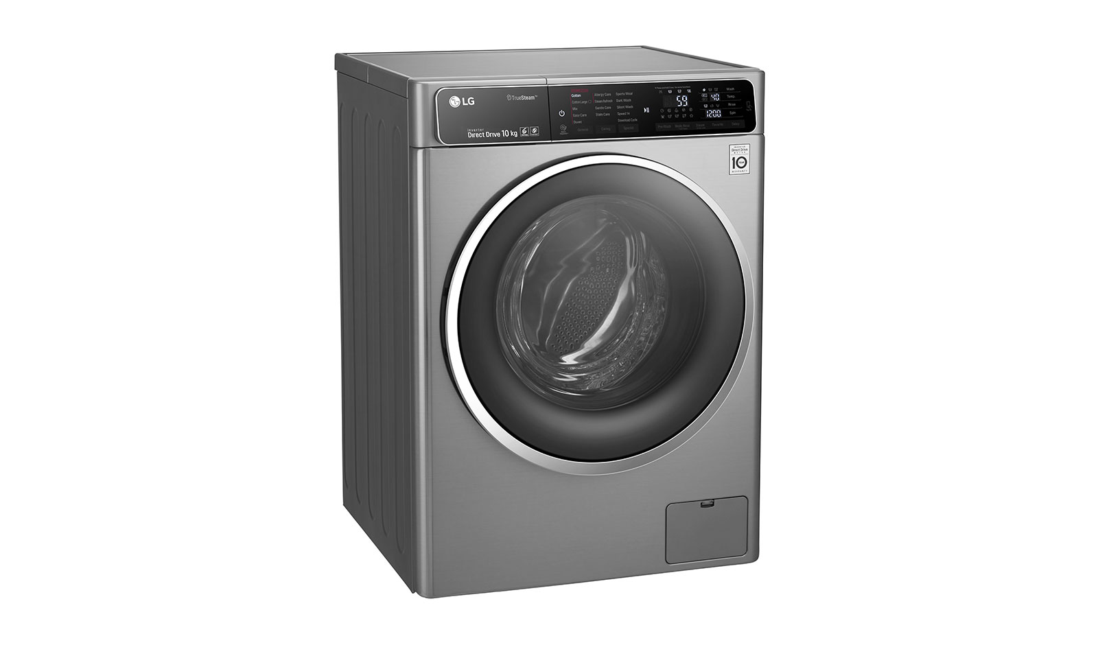 LG 8kg Stone Silver Washing Machine - FH4U1JBSK4, FH4U1JBSK4
