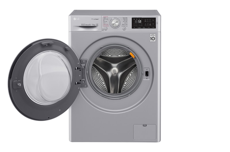 LG 8kg Silver Front Loader Washer Dryer Combo, FH4U2TDHP5N