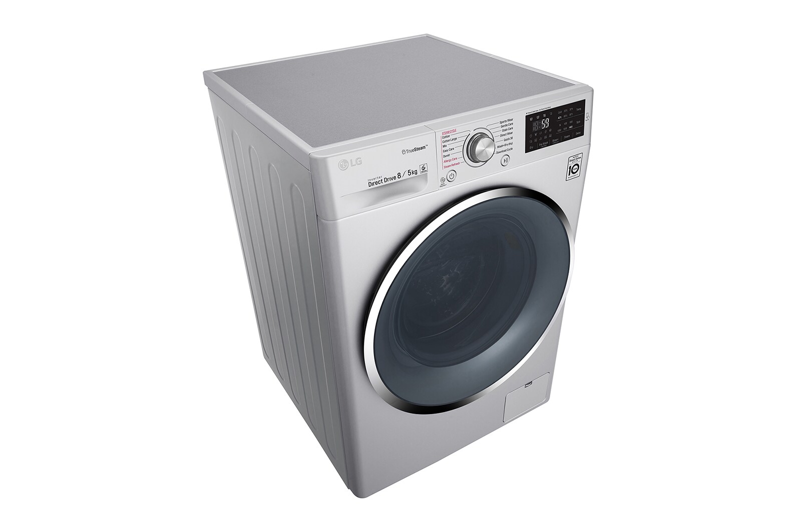 LG 8kg Silver Front Loader Washer Dryer Combo, FH4U2TDHP5N