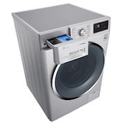 LG 8kg Silver Front Loader Washer Dryer Combo, FH4U2TDHP5N