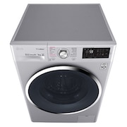 LG 8kg Silver Front Loader Washer Dryer Combo, FH4U2TDHP5N