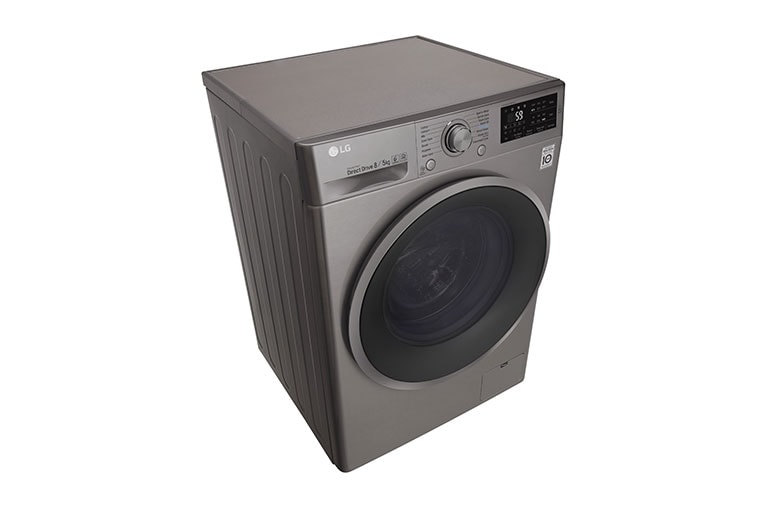 LG 8kg Wash / 5kg Dry Silver Washer Dryer Combo, FH4U2TMP8S