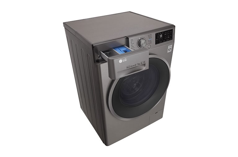 LG 8kg Wash / 5kg Dry Silver Washer Dryer Combo, FH4U2TMP8S