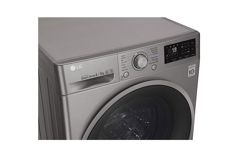 LG 8kg Wash / 5kg Dry Silver Washer Dryer Combo, FH4U2TMP8S