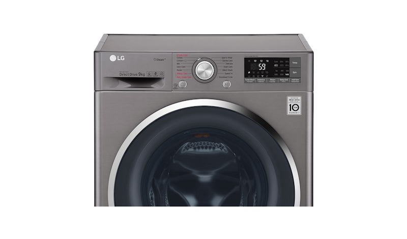 LG 9kg Stone Silver Front Loader Washing Machine, FH4U2VYP2S