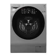 Front view of 12/8kg Silver Washer Dryer Combo, TWINWash Upgradable, TrueSteam, ThinQ, Silver FH6G1BCHK6N