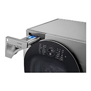 LG 12/8kg Silver Washer Dryer Combo, TWINWash Upgradable, TrueSteam, ThinQ, Silver, FH6G1BCHK6N