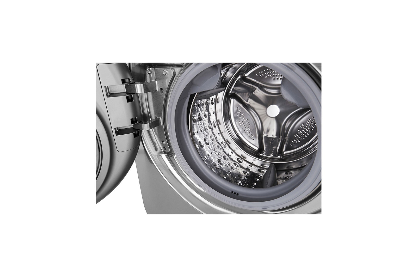 LG 12/8kg Silver Washer Dryer Combo, TWINWash Upgradable, TrueSteam, ThinQ, Silver, FH6G1BCHK6N