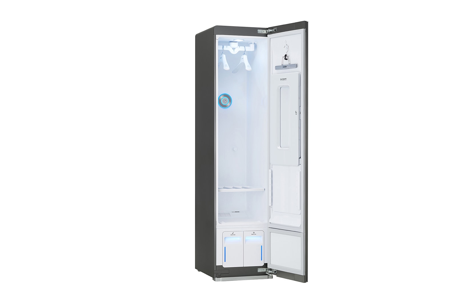 LG  3 Garment Styler Slim with TrueSteam™ in Mirrored Glass finish, S3MFC
