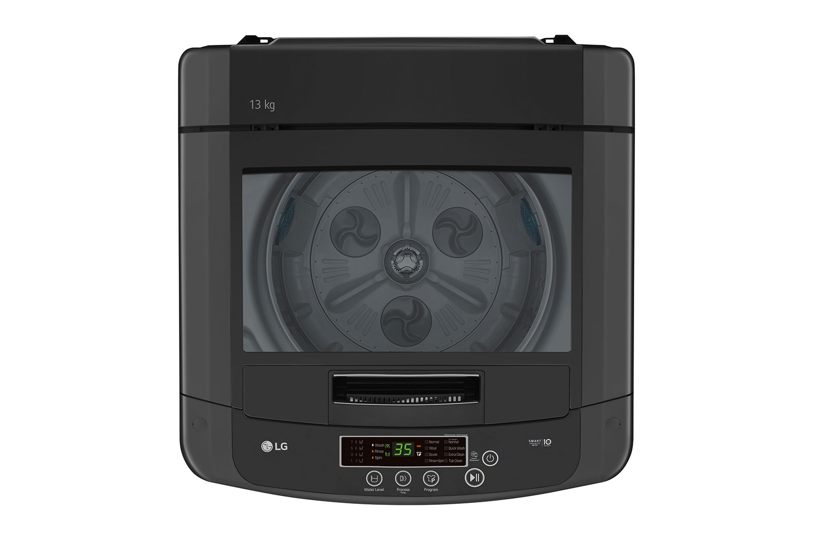 13kg Top Loader with Smart Inverter in Black Finish T1385NEHT2 LG ZA