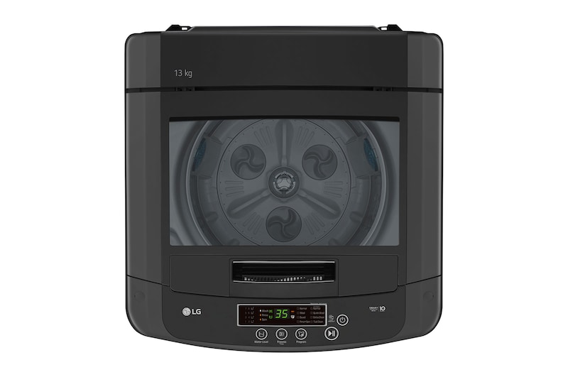 LG 13kg Top Loader with Smart Inverter in Black Finish, T1385NEHT2