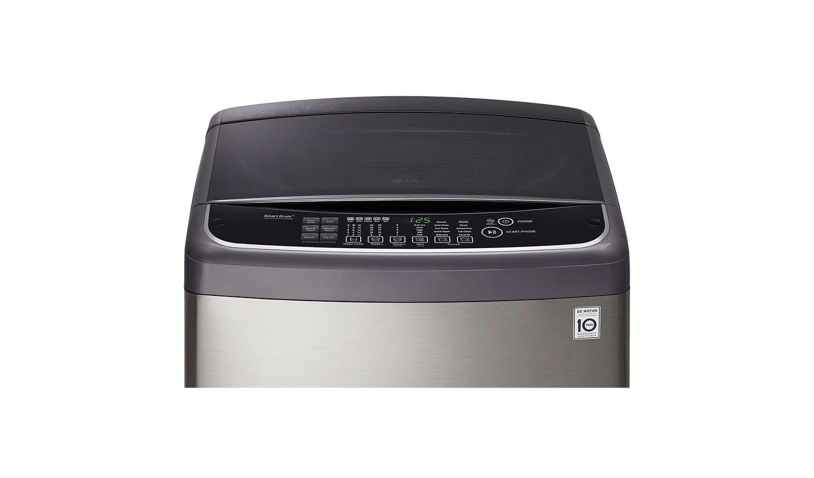 LG 17kg Silver Top Loader Washing Machine, T1732AFPS5