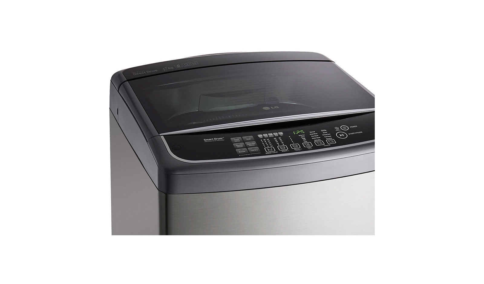 LG 17kg Silver Top Loader Washing Machine, T1732AFPS5