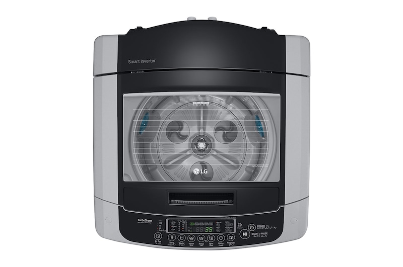 LG 18kg Top Loader with Smart Inverter in Silver Finish, T1885NEHTE