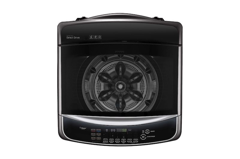 LG 21kg Top Loader with Inverter Direct Drive & TurboWash™ in Black Finish, T2193EFHSKL