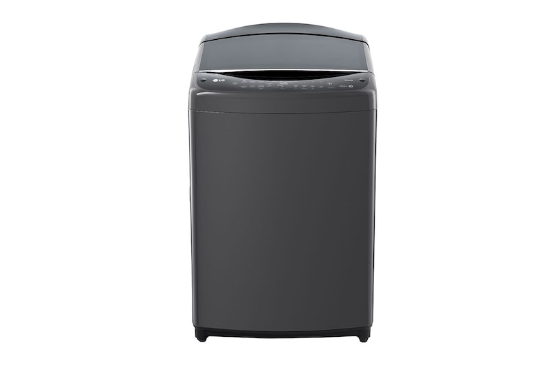 Front view of 21kg Top Loader with AI DD™ in Black Finish, T21H7EHHSTP