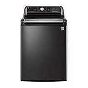 Front view of 24kg Top Loader with Inverter Direct Drive &amp; TurboWash3D™ in Black Finish T2472EFHSTL