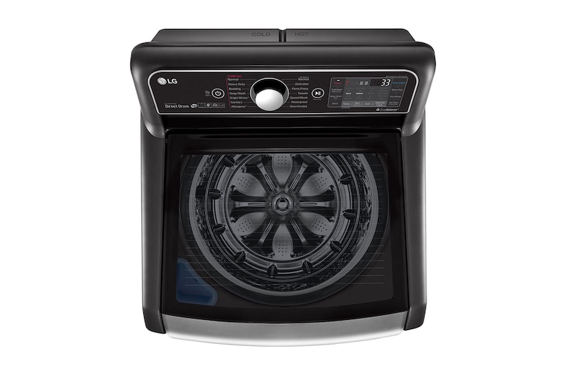 LG 24kg Top Loader with Inverter Direct Drive & TurboWash3D™ in Black Finish, T2472EFHSTL