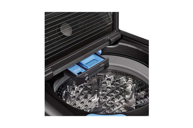 LG 24kg Top Loader with Inverter Direct Drive & TurboWash3D™ in Black Finish, T2472EFHSTL