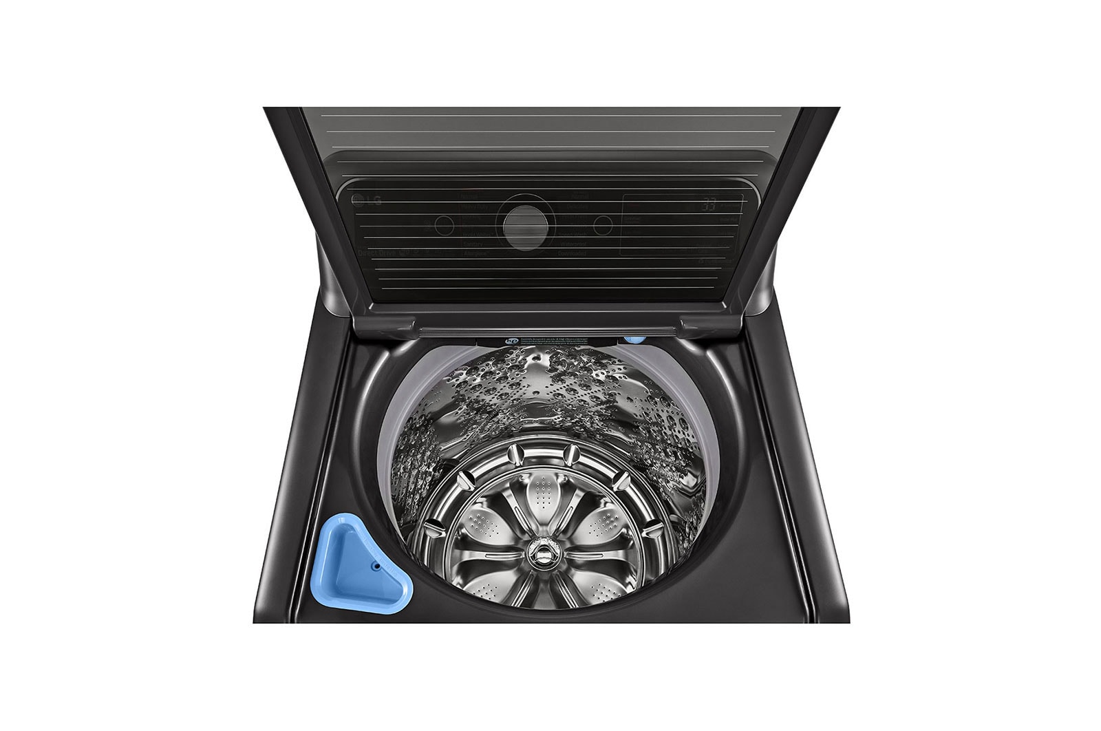 LG 24kg Top Loader with Inverter Direct Drive & TurboWash3D™ in Black Finish, T2472EFHSTL