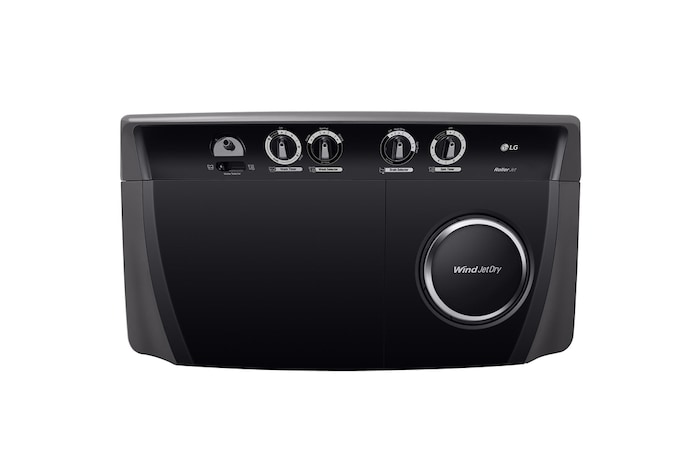 LG 15kg Twin Tub with Roller Jet in Black Finish, TT1561RWPT