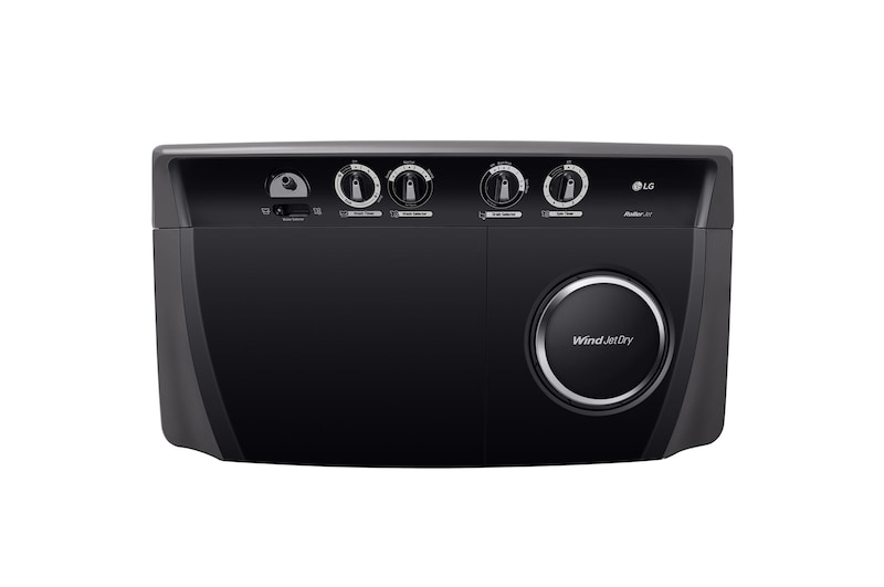 LG 15kg Twin Tub with Roller Jet in Black Finish, TT1561RWPT