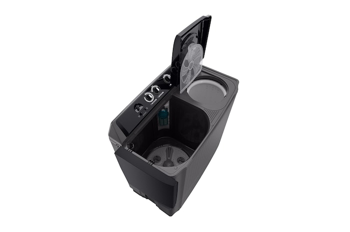 LG 15kg Twin Tub with Roller Jet in Black Finish, TT1561RWPT