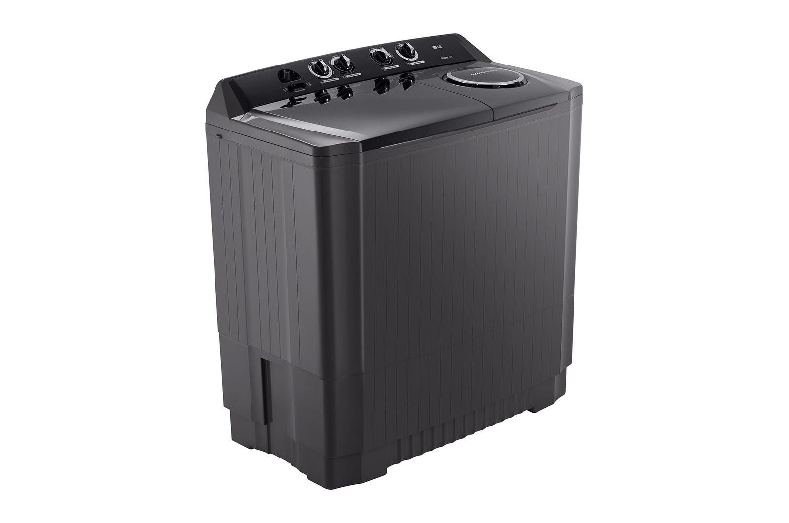 LG 15kg Twin Tub with Roller Jet in Black Finish, TT1561RWPT