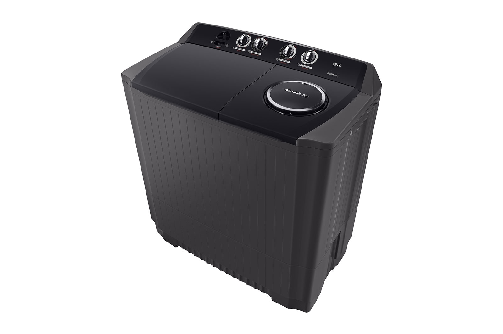 LG 18kg Twin Tub with Roller Jet in Black Finish, TT1861RWPT