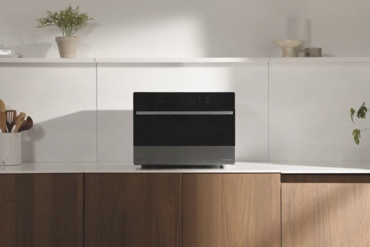 LG SolarDOM blends seamlessly into modern kitchens with a sleek and minimalist design.