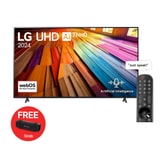 75 Inch LG UHD UT80 4K Smart TV AI Magic remote HDR10 webOS24 2024