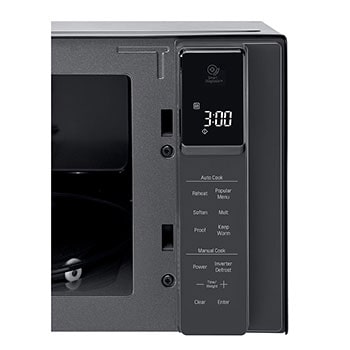 LG 42L NeoChef™ Solo Microwave Oven in Black Finish, MS4295DIS