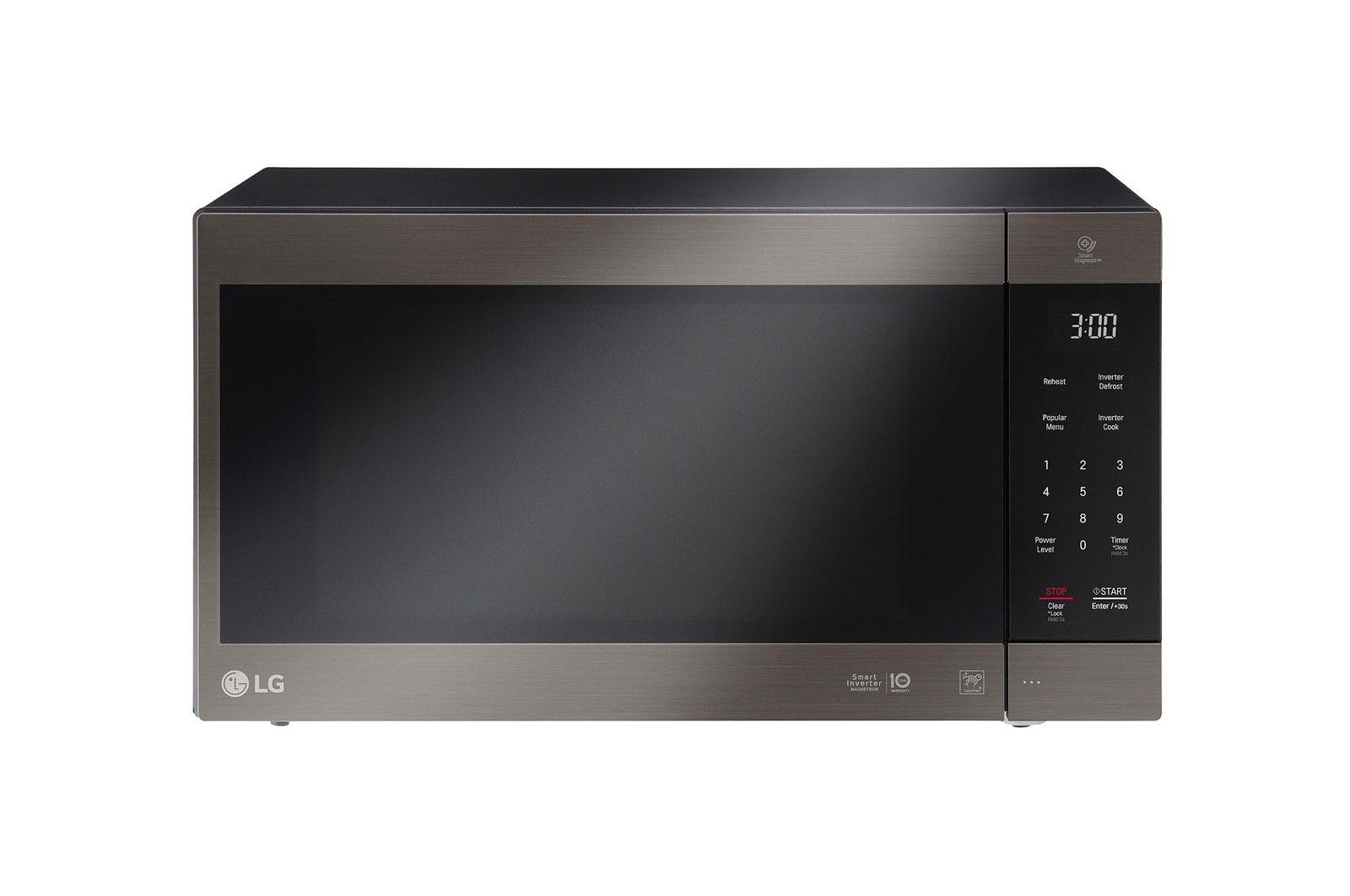 Front view of 56L NeoChef™ Solo Microwave Oven in Stainless Finish, MS5696HIT