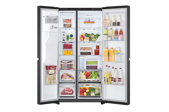 front open with food 