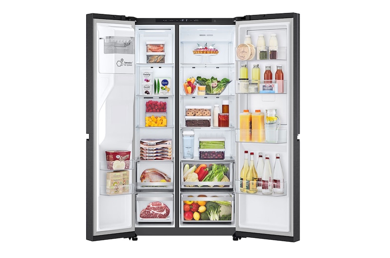 front open with food 