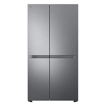 Front view of 658L Side-by-Side Fridge in Black Finish GC-B257KQJW