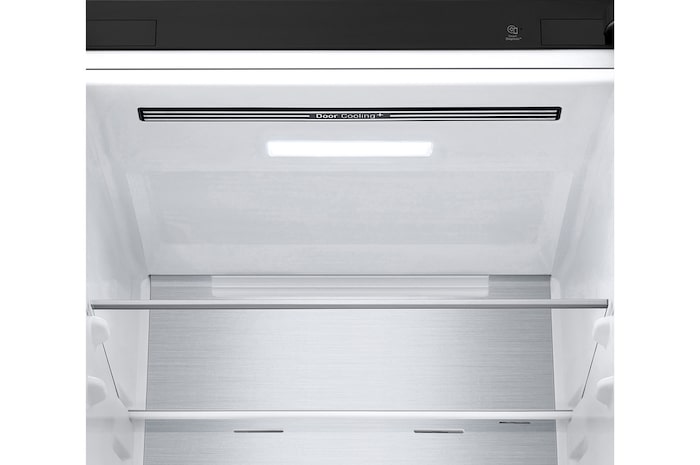 LG 376L Bottom Freezer with Door Cooling+™ in Black Finish, GC-F459FSUW