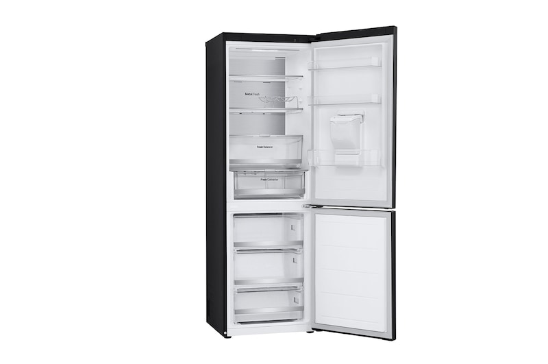 LG 376L Bottom Freezer with Door Cooling+™ in Black Finish, GC-F459FSUW
