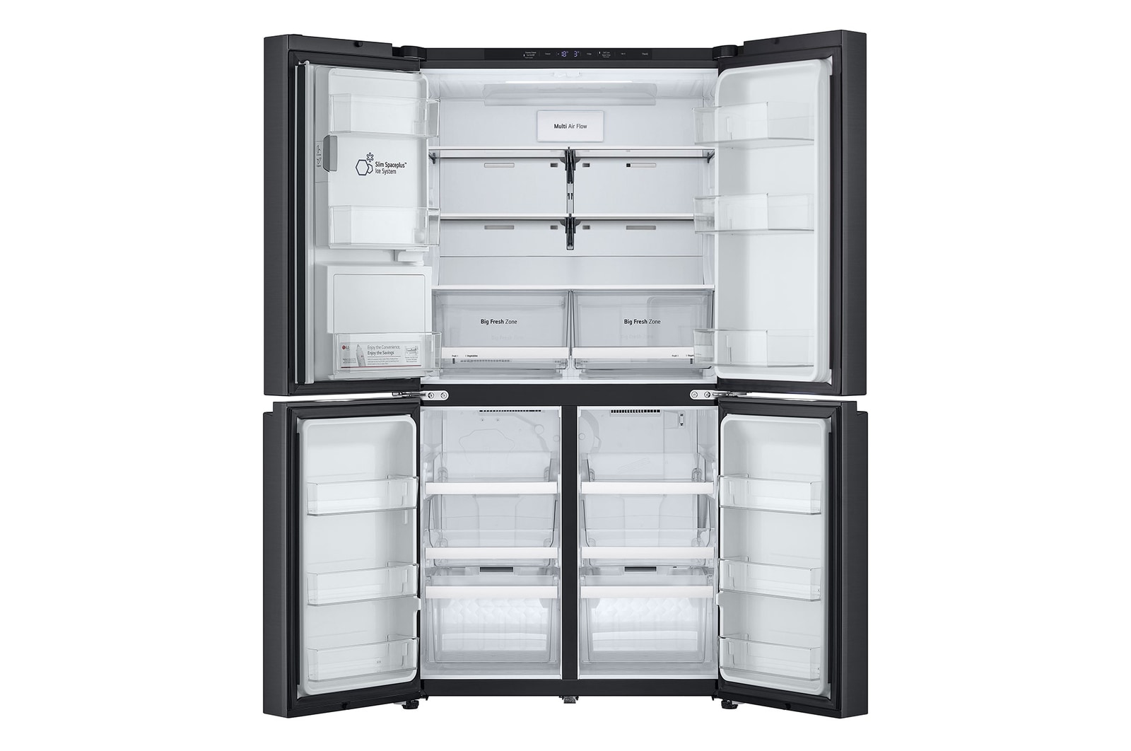 Front all door open without food