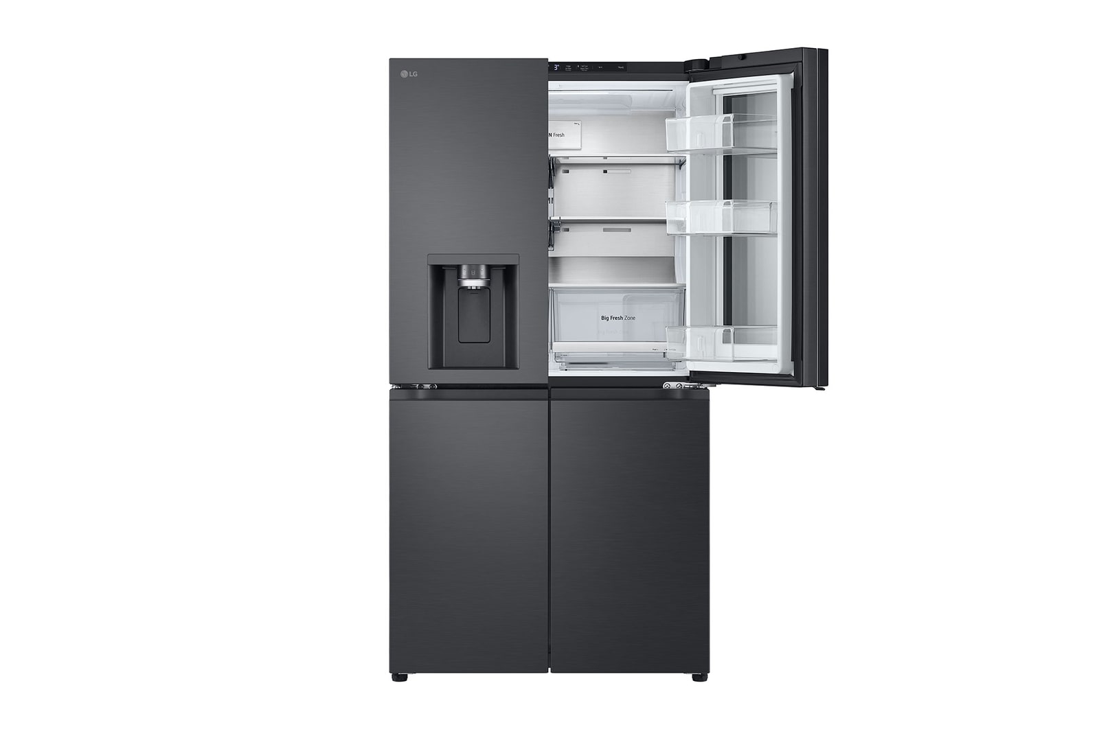 LG 733L InstaView™ Door-in-Door French Door Fridge with UVnano™ in Black Finish, GC-X31FFCRL