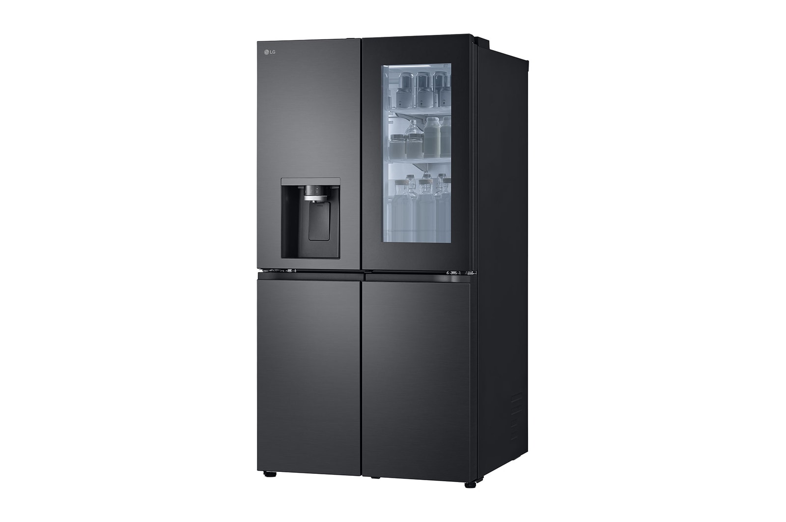 LG 733L InstaView™ Door-in-Door French Door Fridge with UVnano™ in Black Finish, GC-X31FFCRL