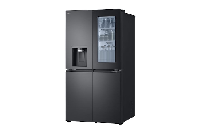 LG 900L InstaView™ Door-in-Door French Door Fridge with UVnano™ in Black Finish, GC-X31FFCRL