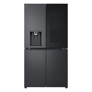 716L InstaView™ Door-in-Door French Door Fridge with UVnano™ in Black Finish, GR-X31FMQRL