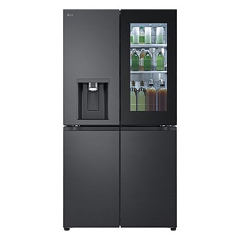 LG 733L InstaView™ Door-in-Door French Door Fridge with UVnano™ in Black Finish, GC-X31FFCRL