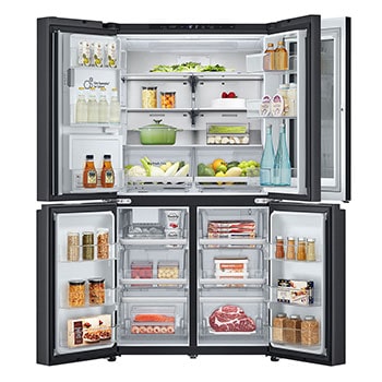 LG 733L InstaView™ Door-in-Door French Door Fridge with UVnano™ in Black Finish, GC-X31FFCRL