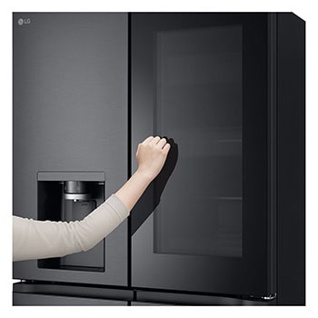 LG 733L InstaView™ Door-in-Door French Door Fridge with UVnano™ in Black Finish, GC-X31FFCRL