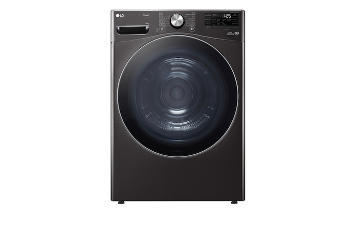 Front view of 18kg Dual Inverter Heat Pump Dryer in Black Finish, RH18U8JVCW
